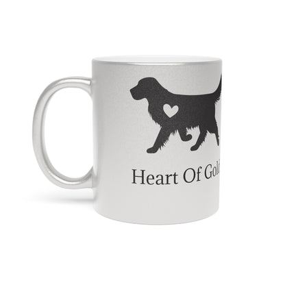 Heart Of Gold Metallic Coffee Mug