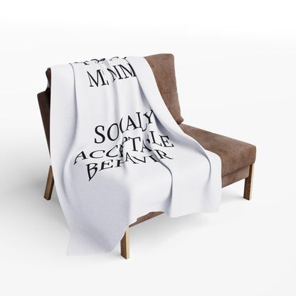 Socially Acceptable Arctic Fleece Blanket