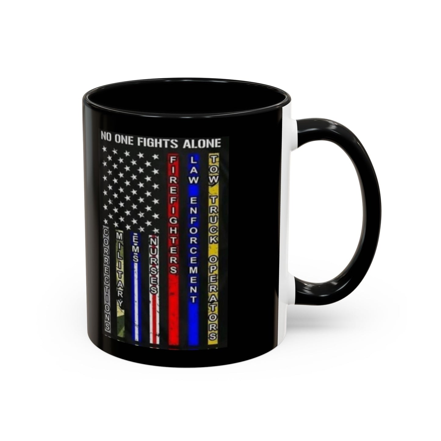 No One Fights Alone 2-Tone Coffee Mug
