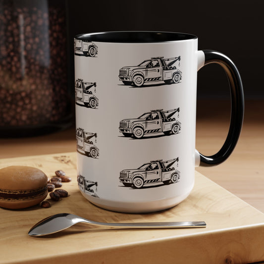 Wheel Lift Tow Truck 2-Tone Coffee Mug