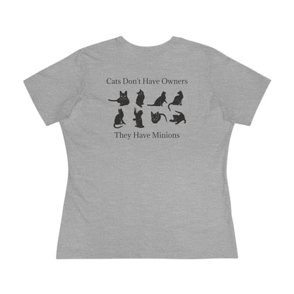 Cat Minions Women's Short Sleeve Crewneck Tee