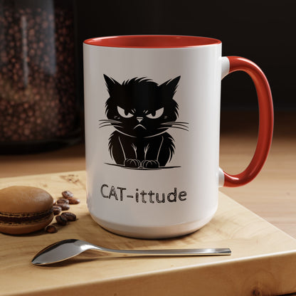 CAT-ittude 2-Tone Coffee Mug