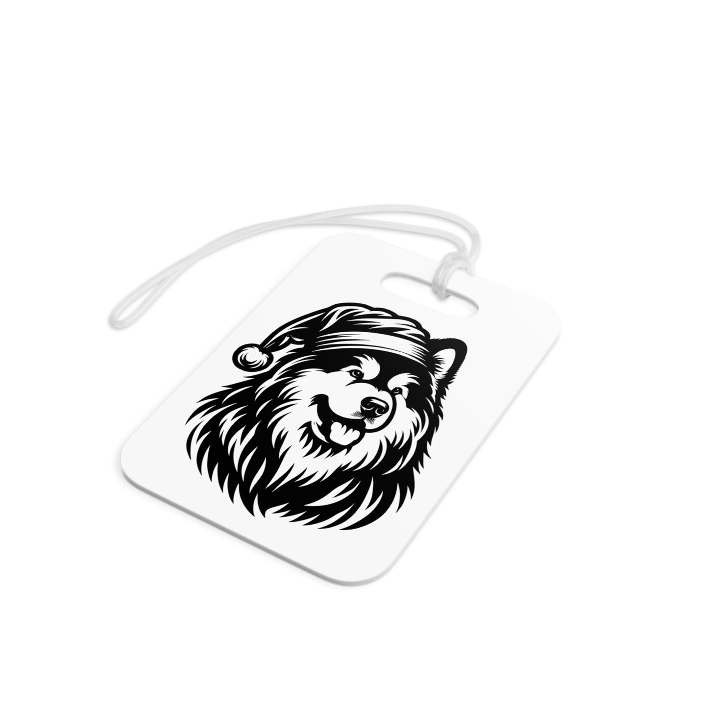 Santa Paws Malamute Luggage Tag