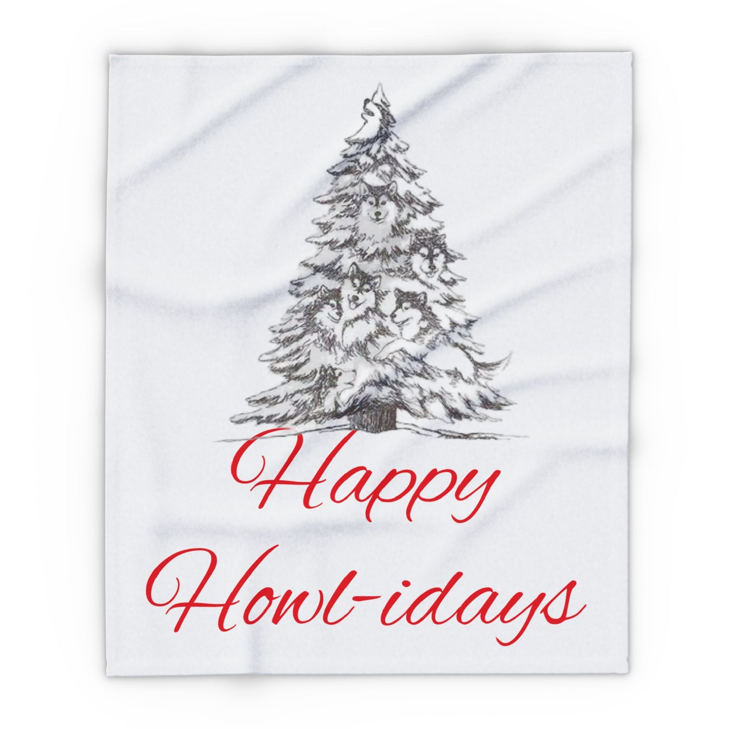 Happy Howl-idays Arctic Fleece Blanket