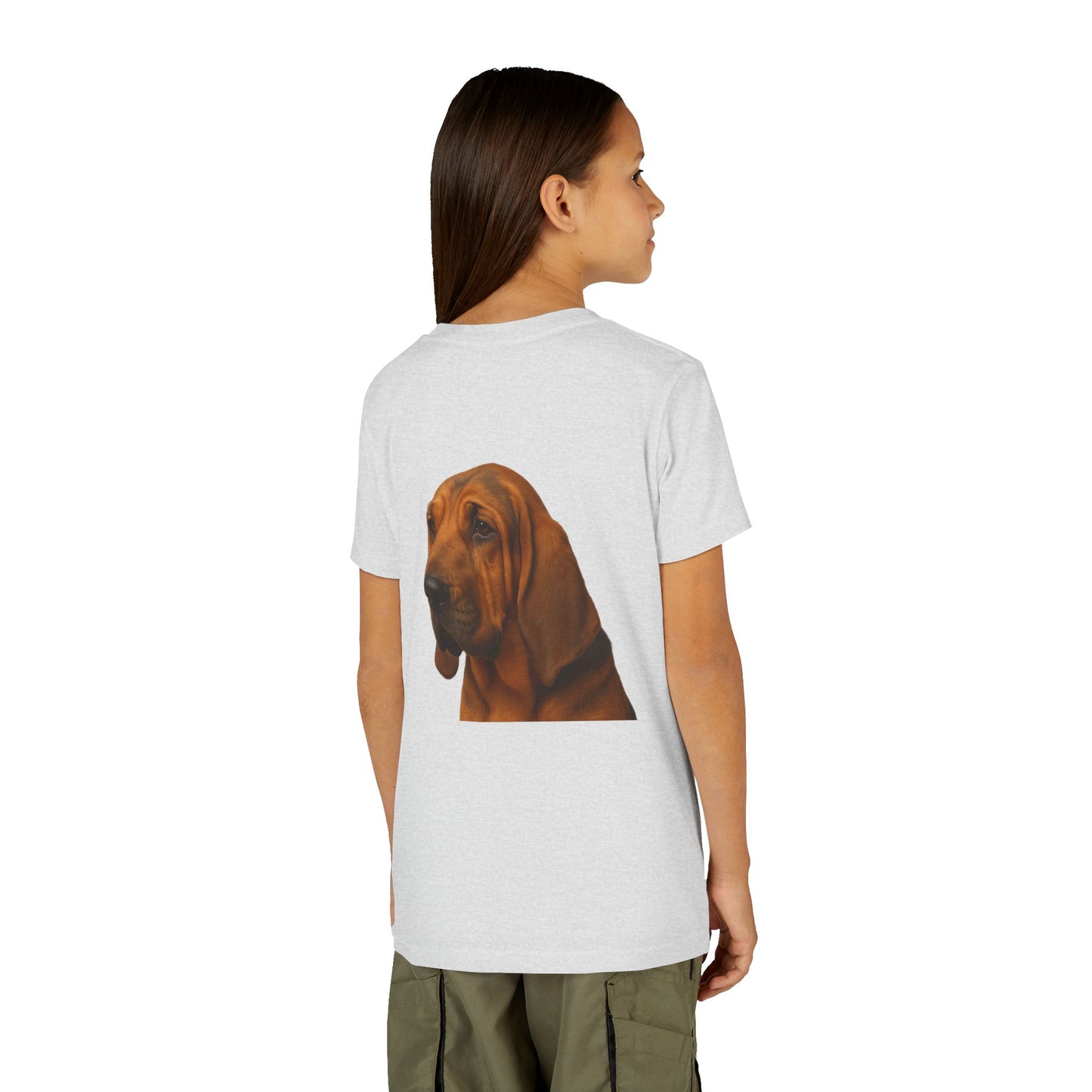 Bloodhound Head Youth Unisex Short Sleeve Crewneck Tee