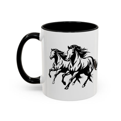 Horsin' Around 2-Tone Coffee Mug