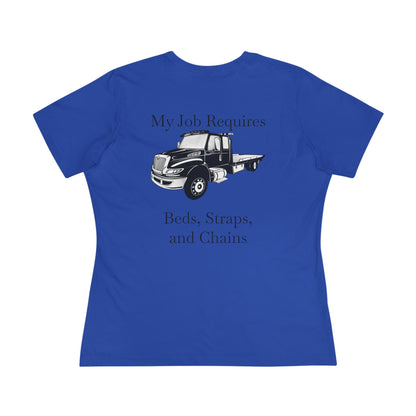 Beds, Straps, And Chains Women's Short Sleeve Crewneck Tee