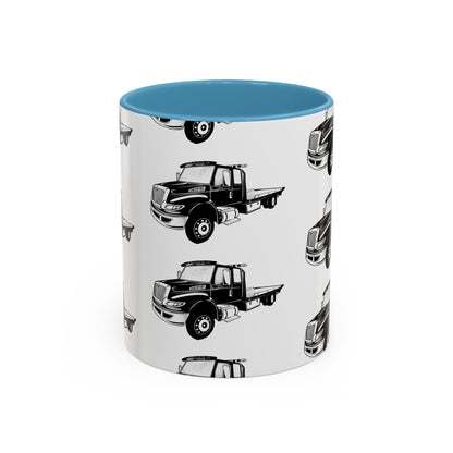 Flatbed Tow Truck 2-Tone Coffee Mug