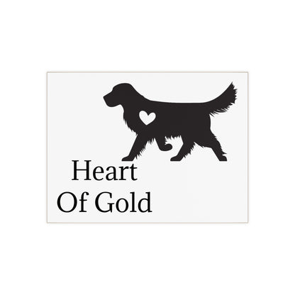 Heart Of Gold Ceramic Photo Tile