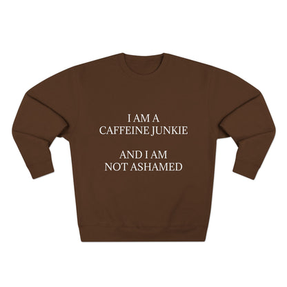 Caffeine Junkie Unisex Crewneck Sweatshirt