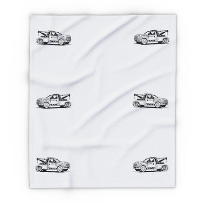 Wheel Lift Tow Truck Arctic Fleece Blanket