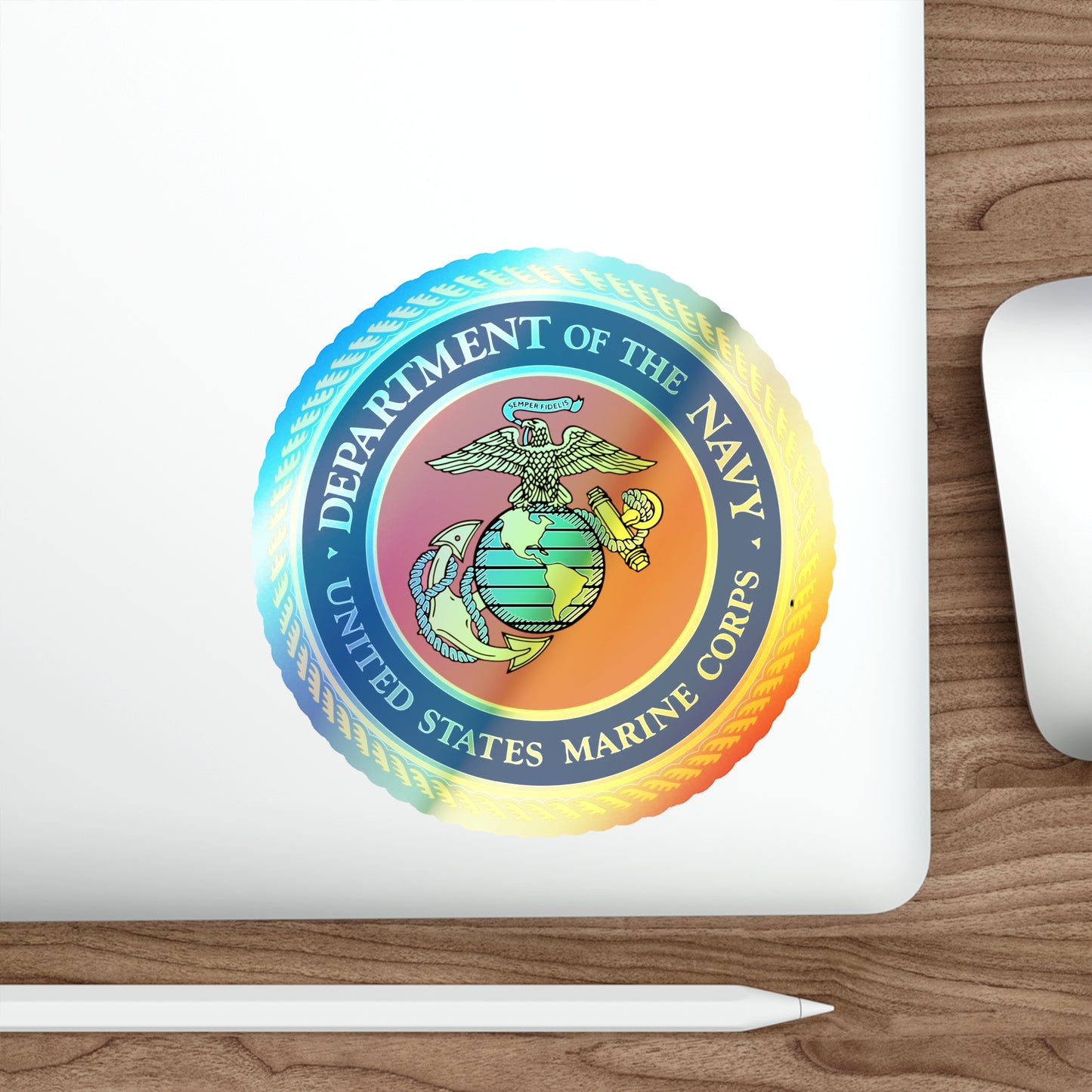 US Marine Corps Holographic Sticker