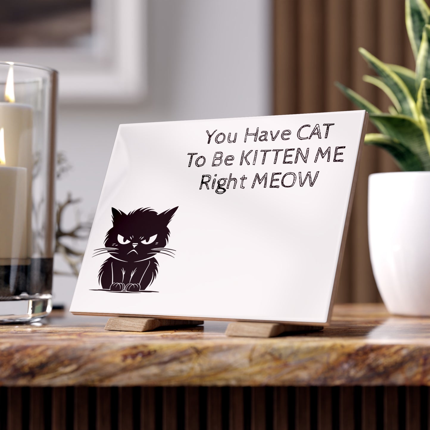 Kitten Me Ceramic Photo Tile