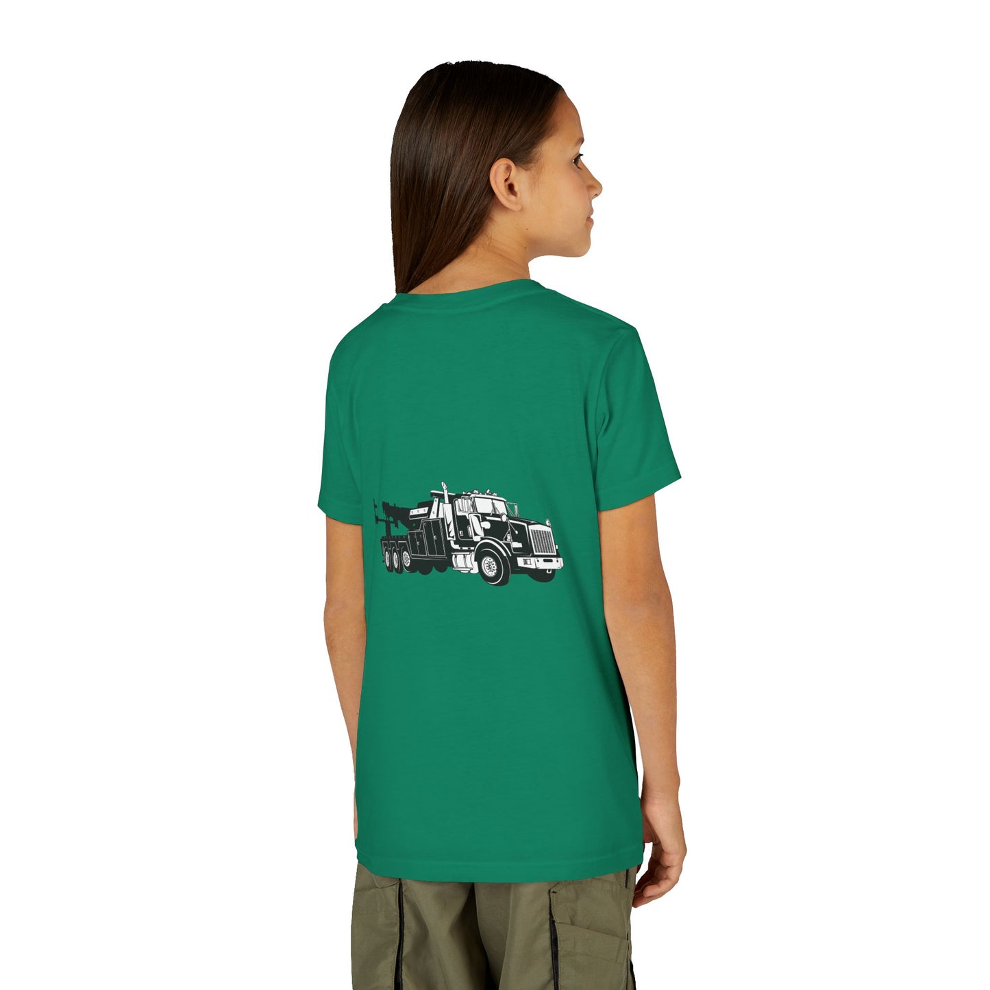 Heavy Tow Truck Youth Unisex Short Sleeve Crewneck Tee