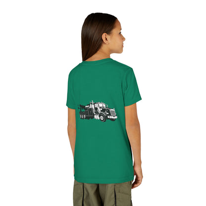 Heavy Tow Truck Youth Unisex Short Sleeve Crewneck Tee