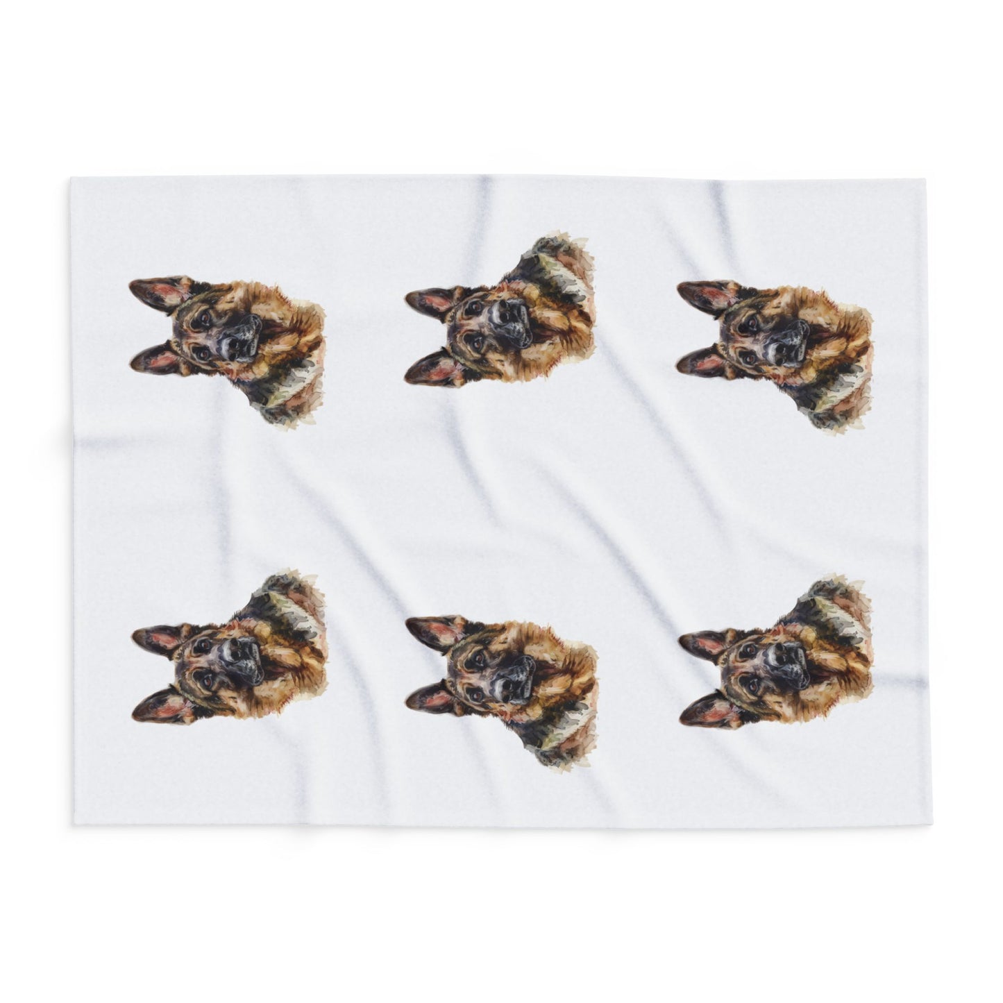 German Shepherd Head Arctic Fleece Blanket