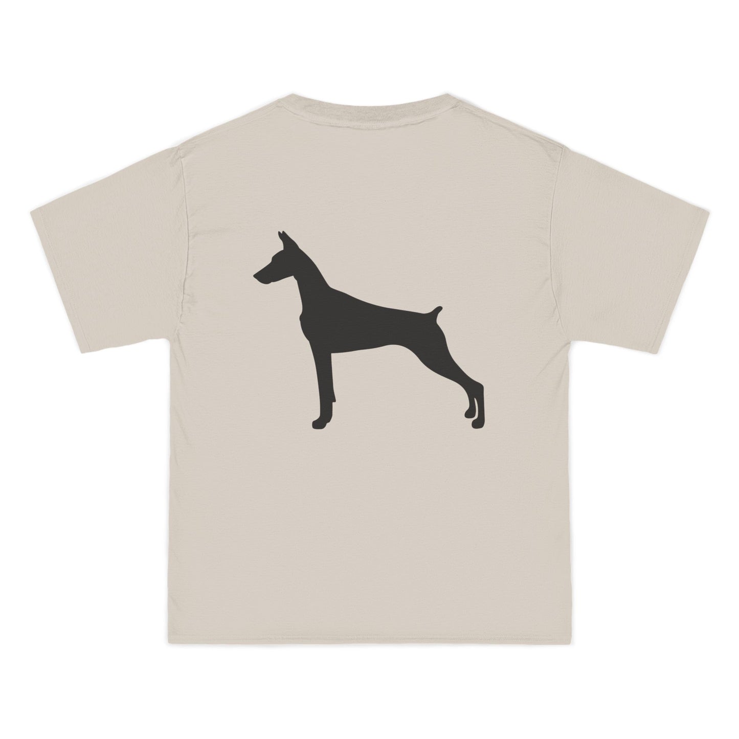 Doberman Silhouette Men's Short-Sleeve Crewneck Tee