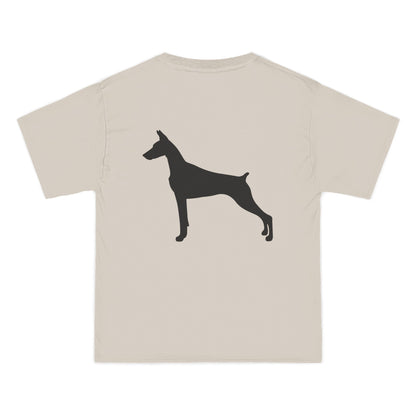 Doberman Silhouette Men's Short-Sleeve Crewneck Tee