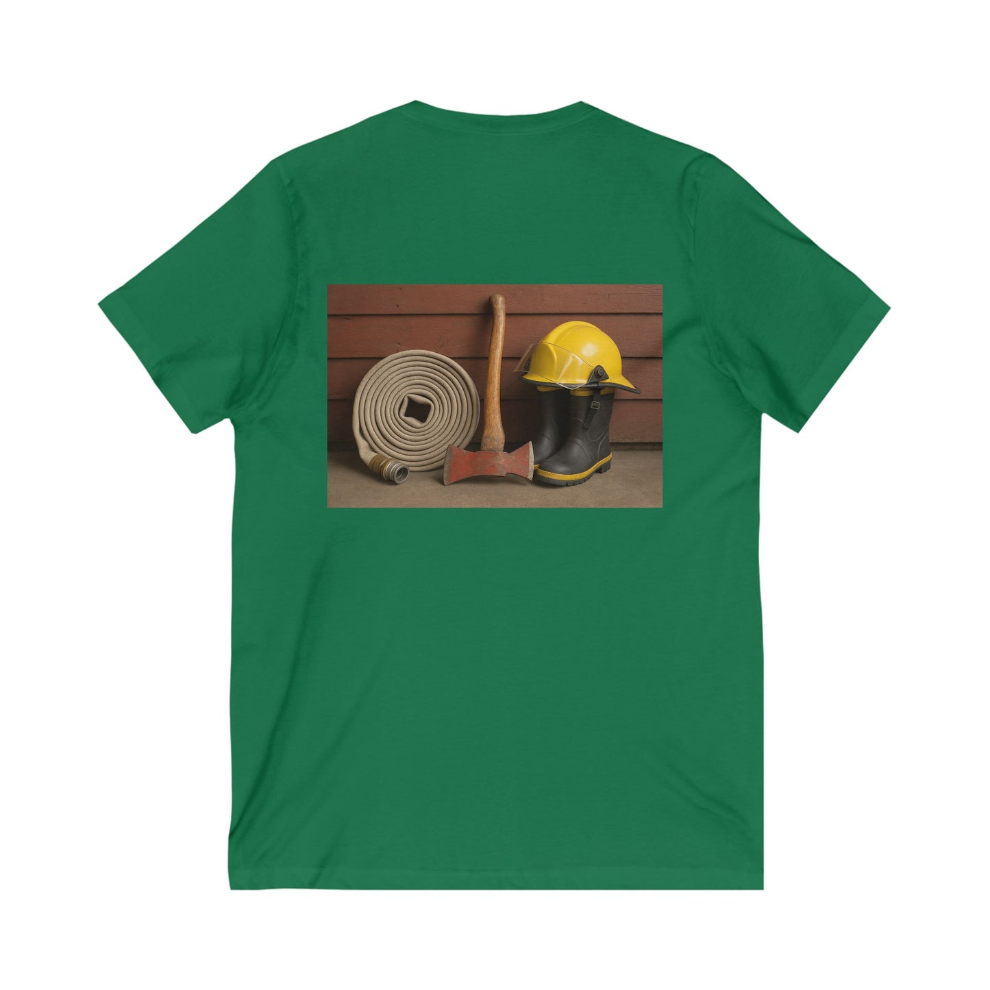 Fire/Rescue Appreciation Unisex Short Sleeve V-Neck Tee