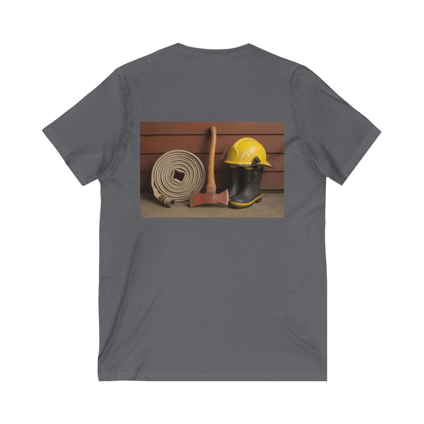 Fire/Rescue Appreciation Unisex Short Sleeve V-Neck Tee