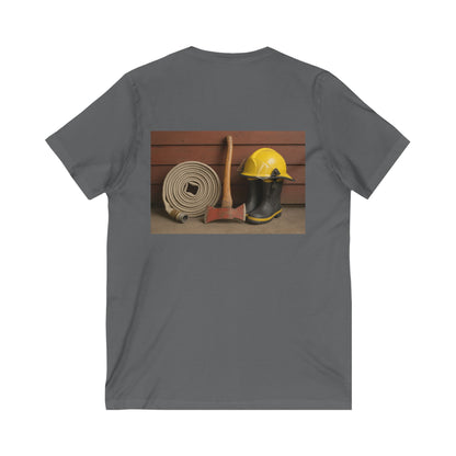 Fire/Rescue Appreciation Unisex Short Sleeve V-Neck Tee