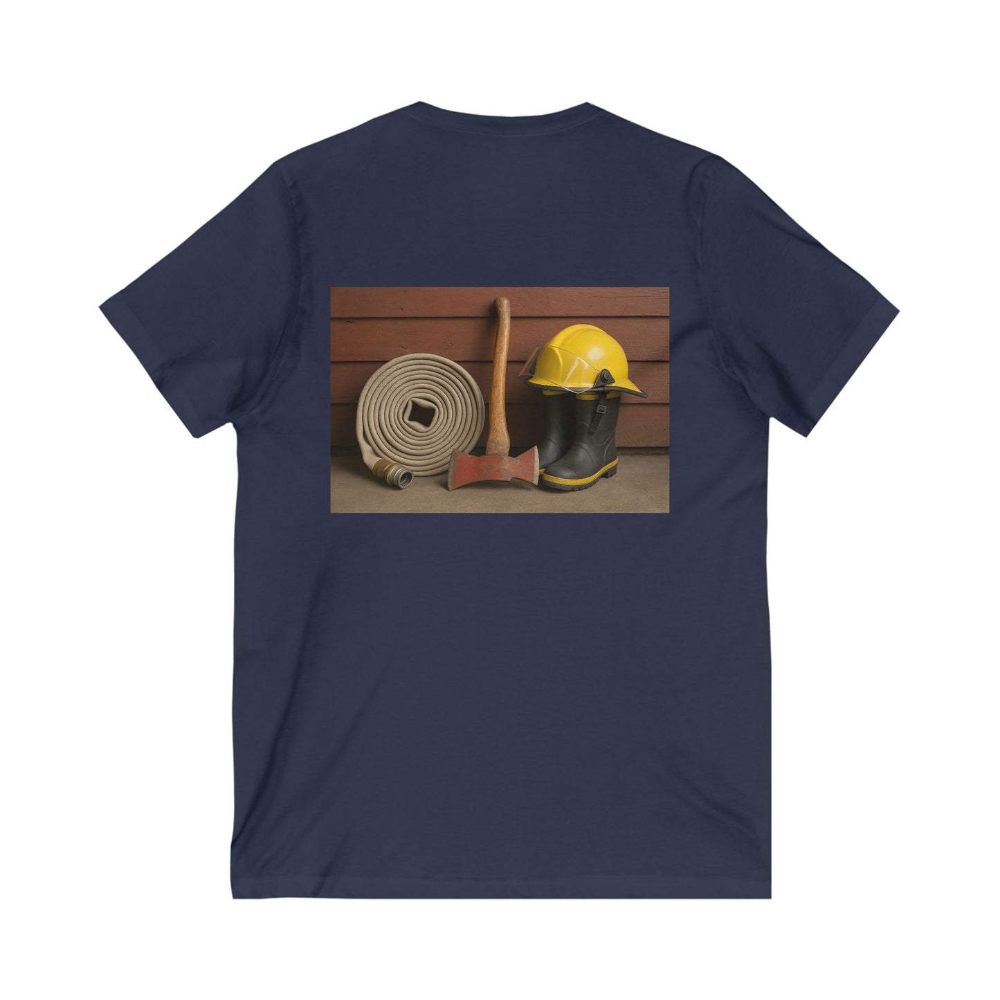 Fire/Rescue Appreciation Unisex Short Sleeve V-Neck Tee