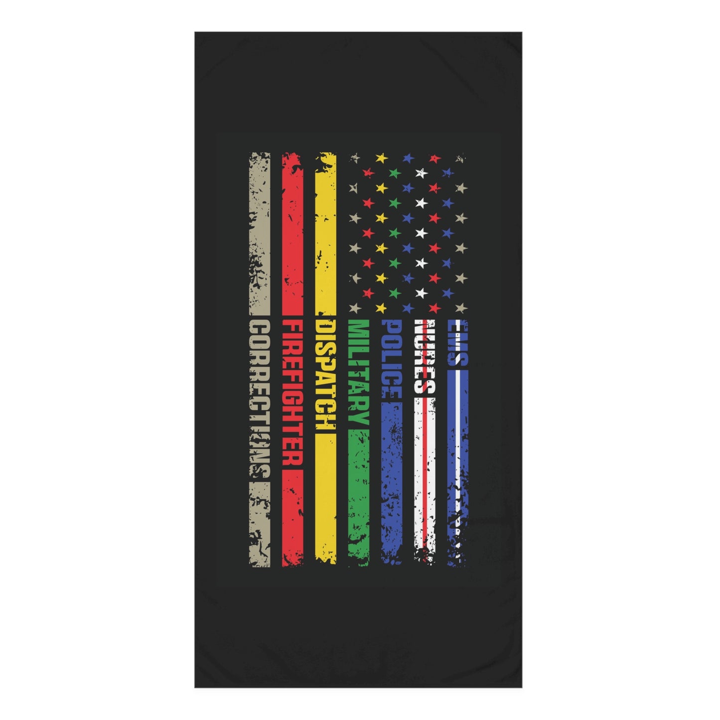 First Responder Mink-Cotton  Beach Towel