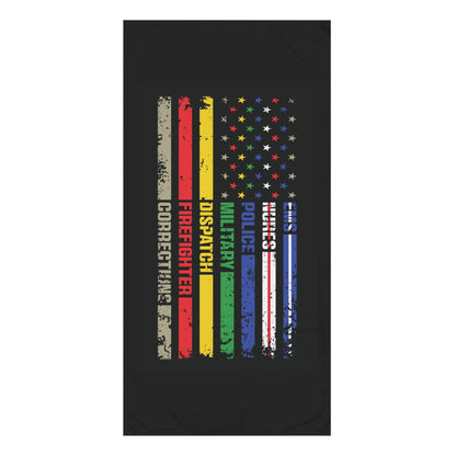 First Responder Mink-Cotton  Beach Towel