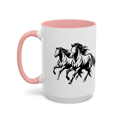 Horsin' Around 2-Tone Coffee Mug