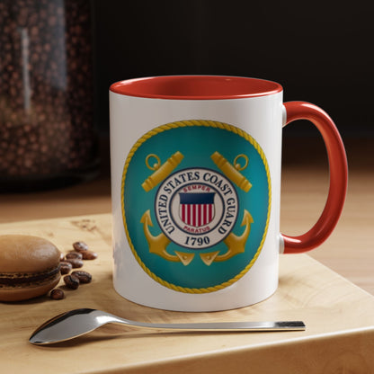 US Coast Guard 2-Tone Coffee Mug
