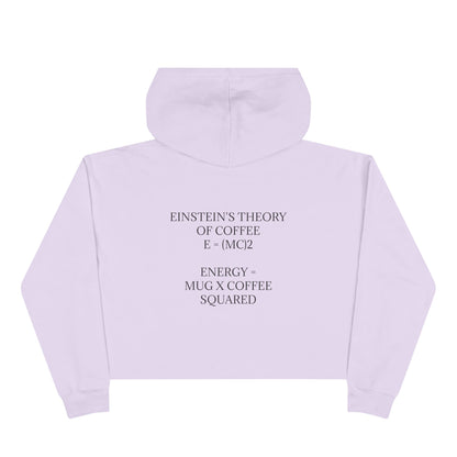 Einstein's Theory Of Coffee Women's Crop Hoodie