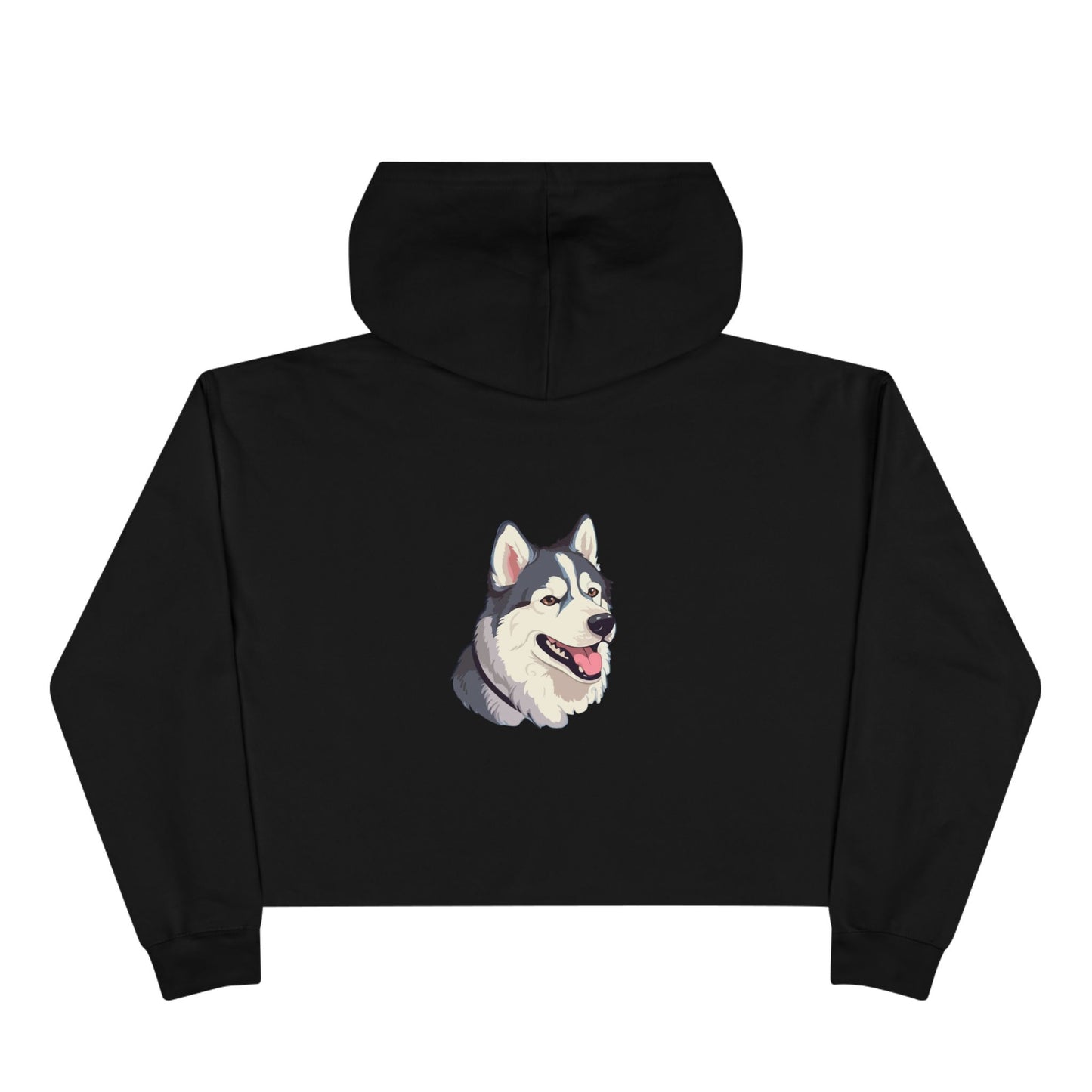 Malamute Head Women's Crop Hoodie