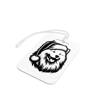 Santa Paws Samoyed Luggage Tag