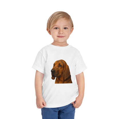 Bloodhound Head Toddler Unisex Short Sleeve Crewneck Tee