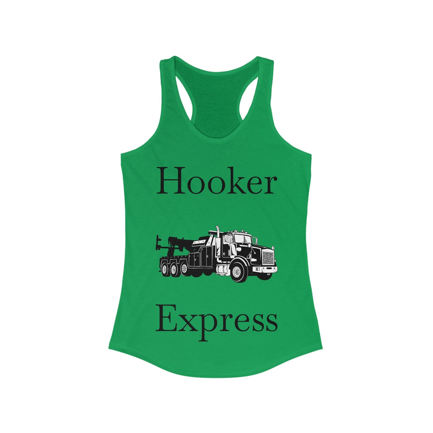 H**ker Express Heavy Tow Truck Women's Racerback Tank