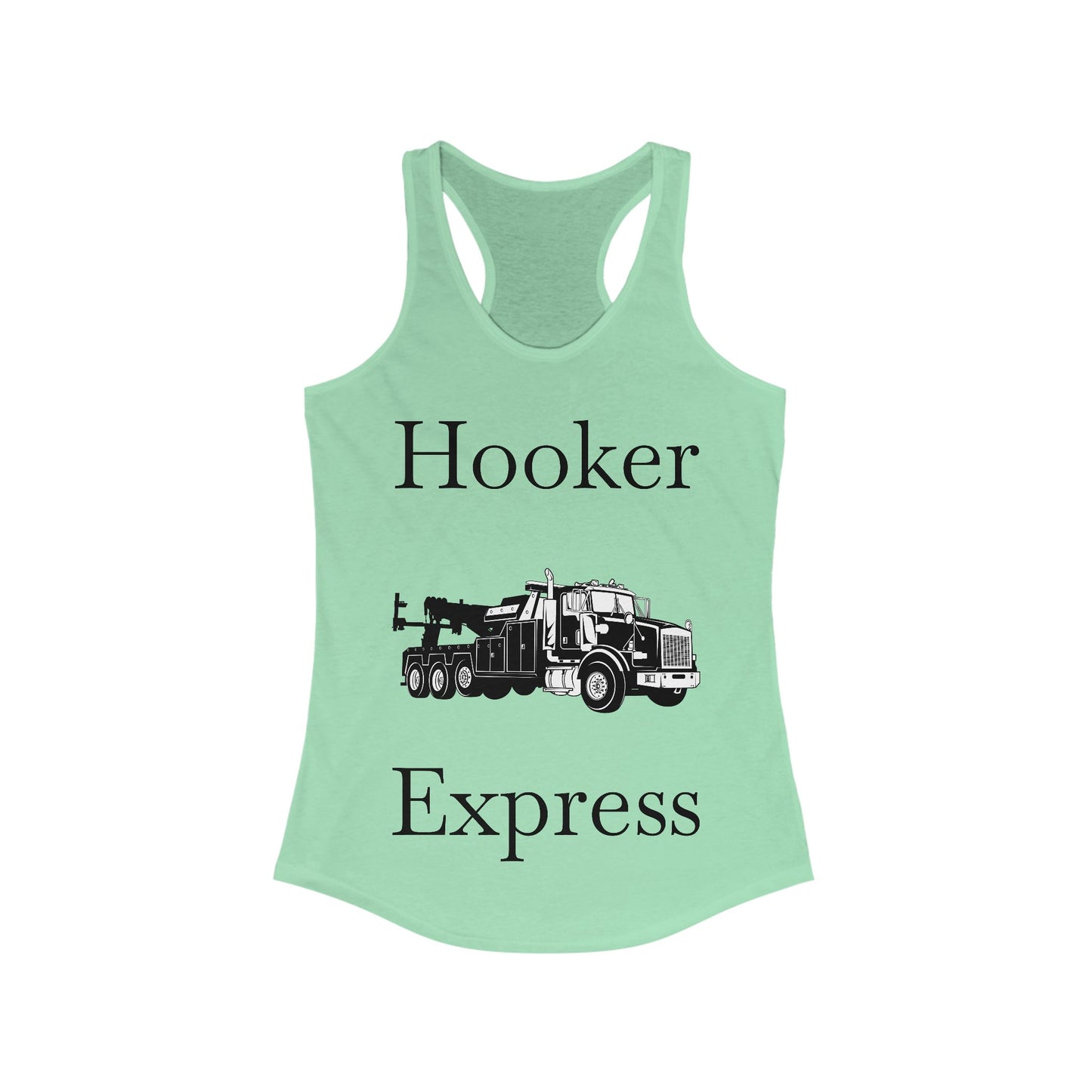 H**ker Express Heavy Tow Truck Women's Racerback Tank