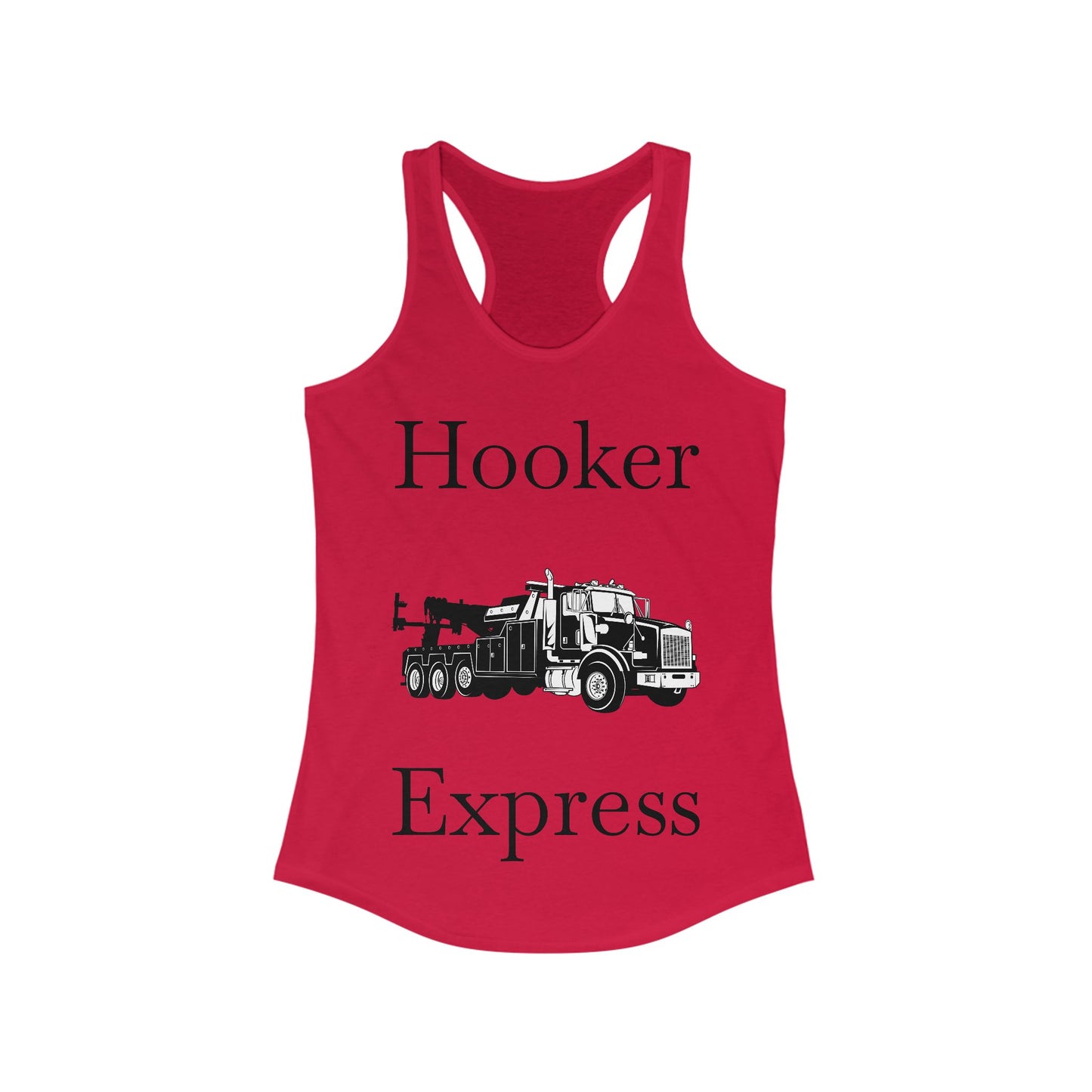 H**ker Express Heavy Tow Truck Women's Racerback Tank
