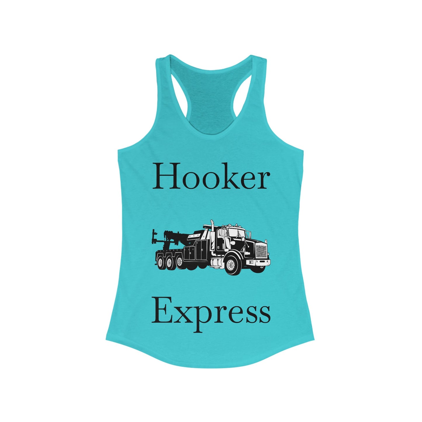 H**ker Express Heavy Tow Truck Women's Racerback Tank