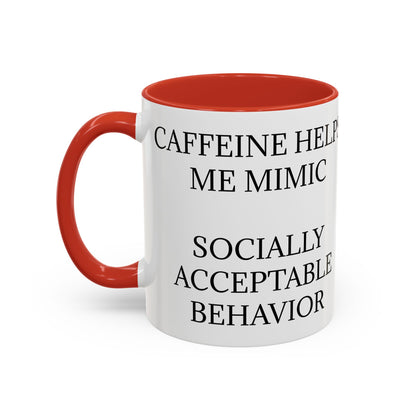 Socially Acceptable 2-Tone Coffee Mug