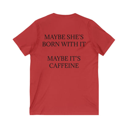 Born With It Unisex Short Sleeve V-Neck Tee