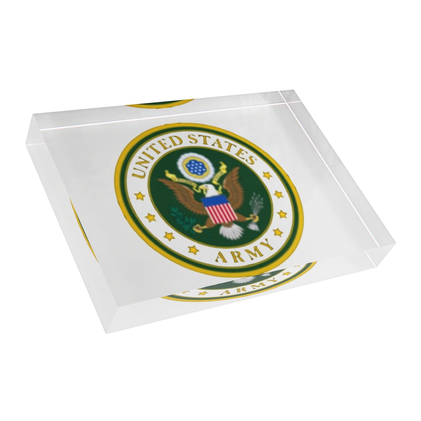 US Army Acrylic Photo Block