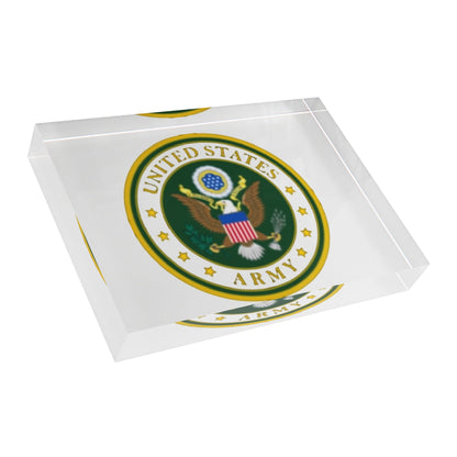 US Army Acrylic Photo Block