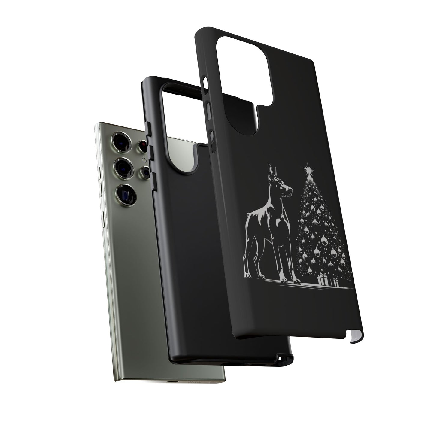 Doberman Christmas Tree Samsung Case