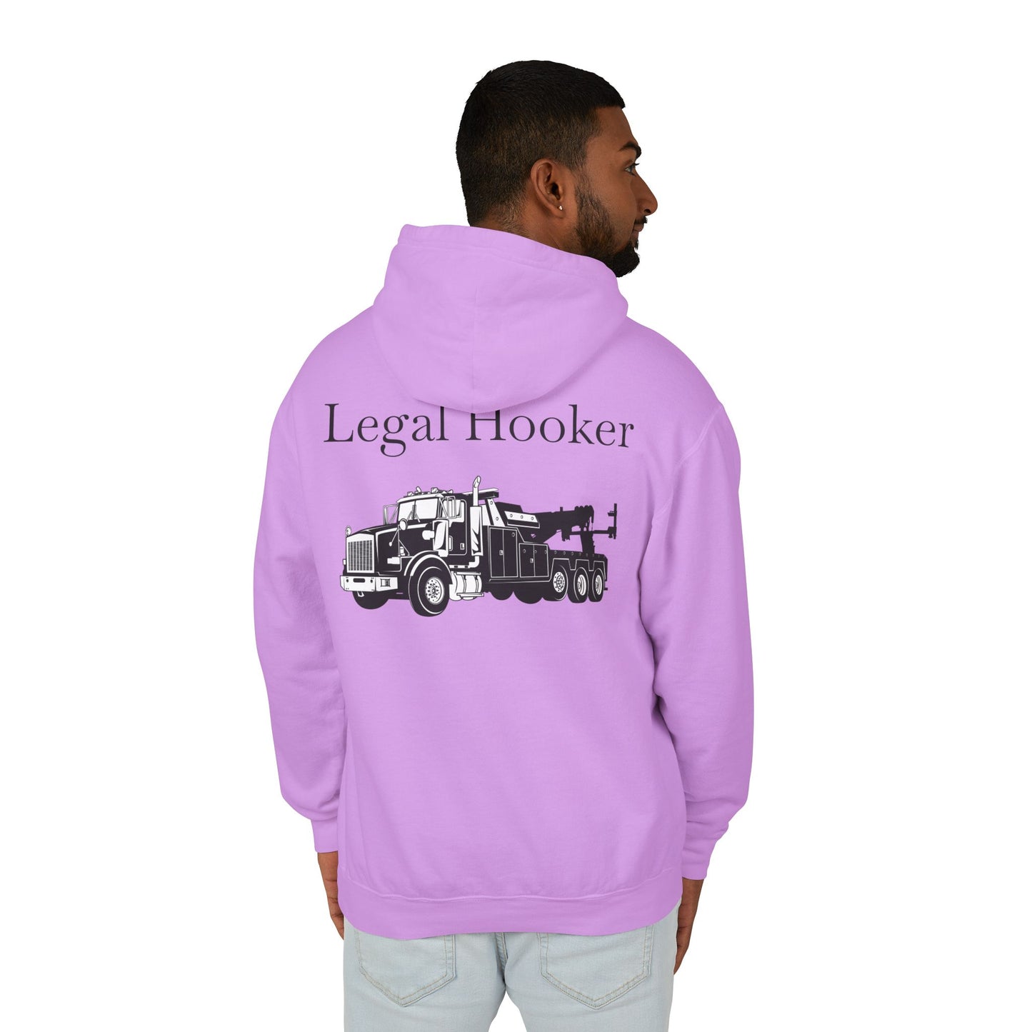 Legal H**ker Heavy Tow Truck Unisex Lightweight Hoodie
