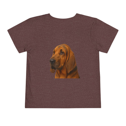 Bloodhound Head Toddler Unisex Short Sleeve Crewneck Tee