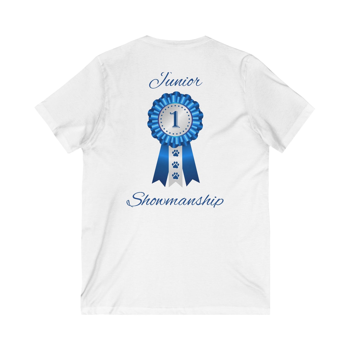 Junior Showmanship Unisex Short Sleeve V-Neck Tee