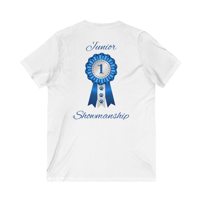 Junior Showmanship Unisex Short Sleeve V-Neck Tee