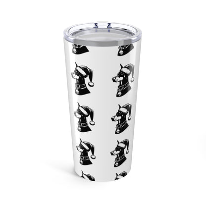 Santa Paws Doberman Tumbler