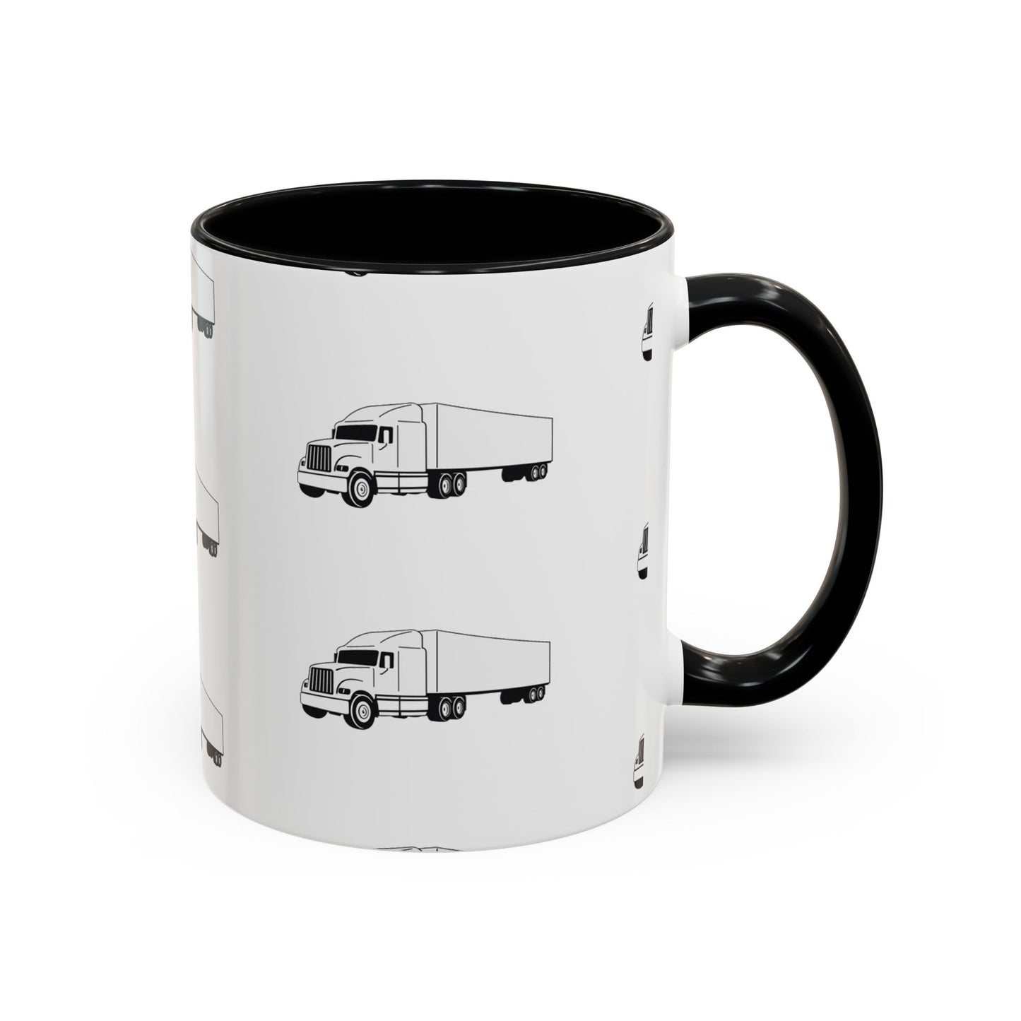 Semi Truck 2-Tone Coffee Mug