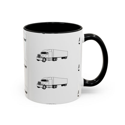 Semi Truck 2-Tone Coffee Mug